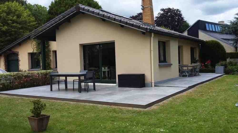 exemple, realisation, carrelage, exterieur